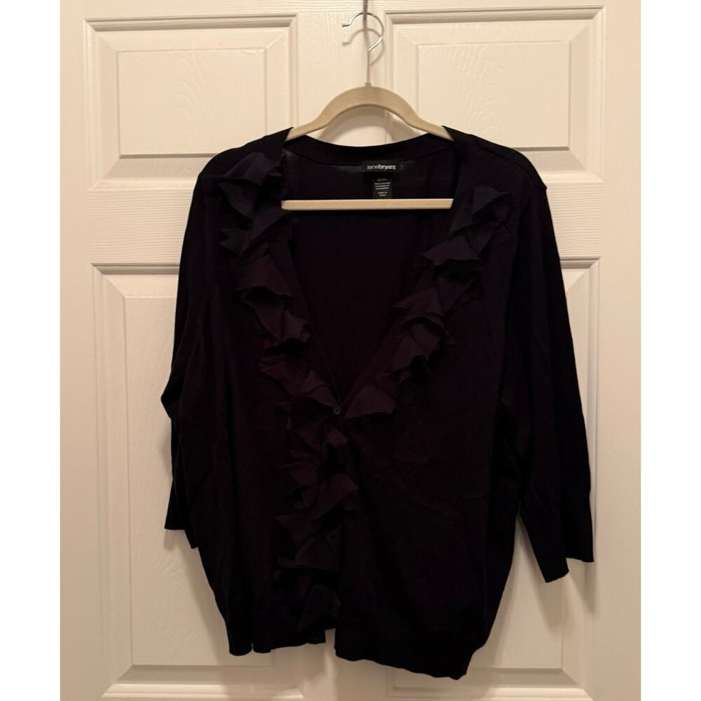 Lane Bryant embellished V-neck cardigan, Sz 22/24